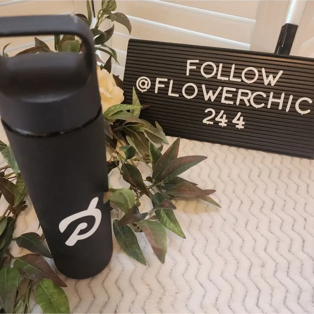 Peloton Glass Water Bottle with Rubberized shell 20OZ